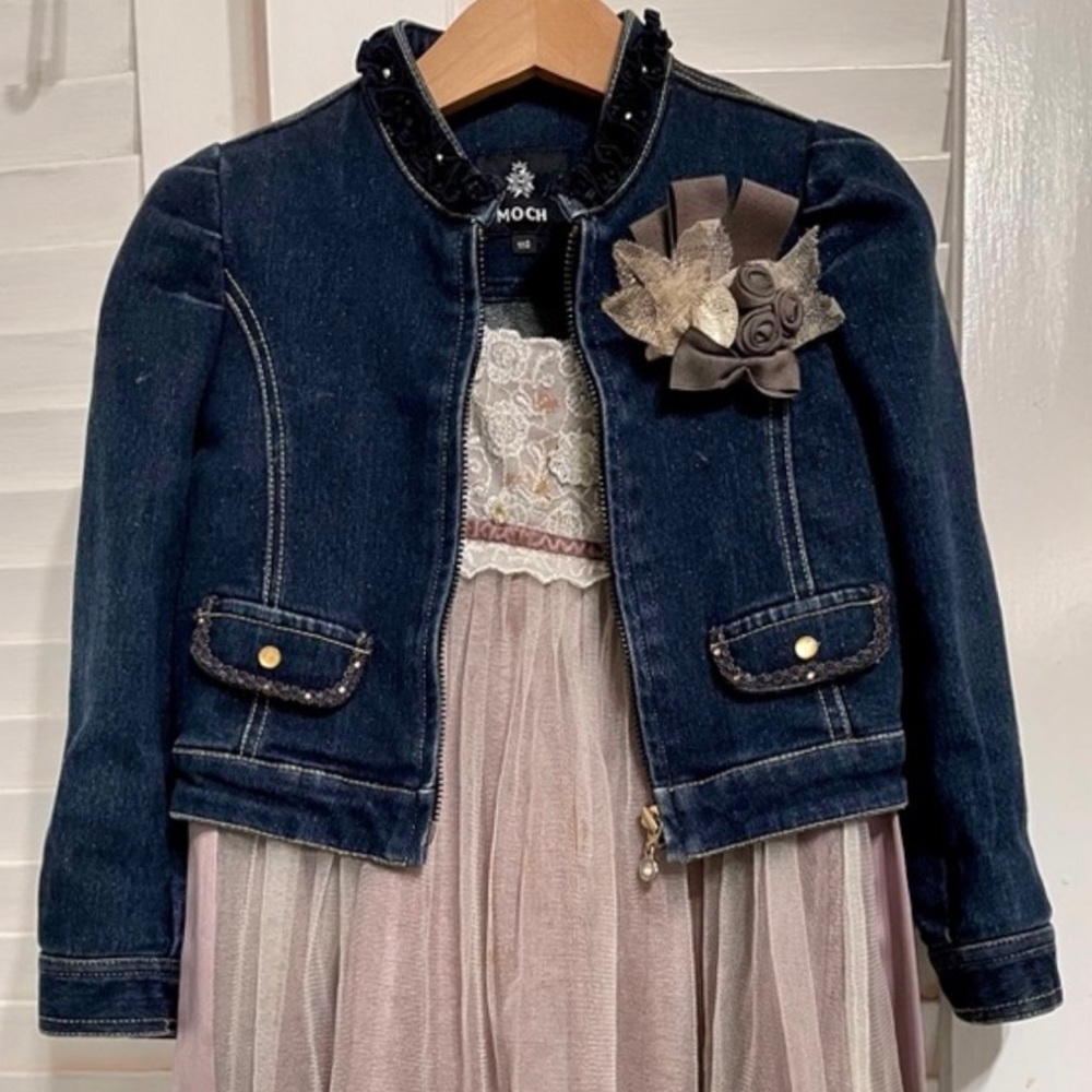 Stretch Denim Jacket 5-6Y with a Monsoon dress